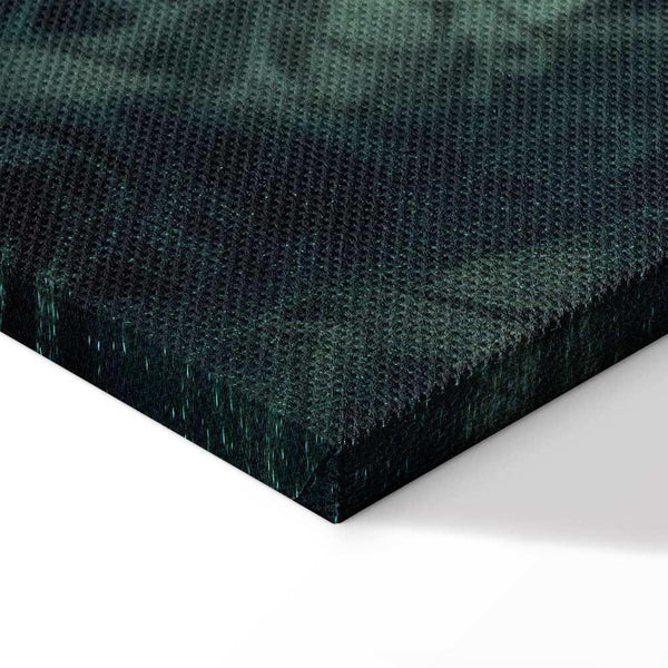 Quadro - Oriental Pattern Carpet: Emerald Ornaments and Worn Patterns
