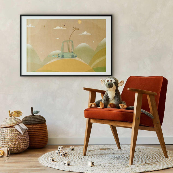 Poster - Traveling Giraffe