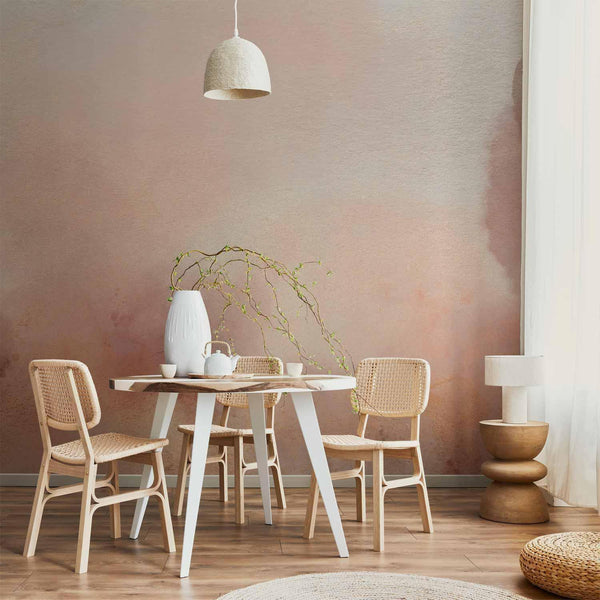 Carta da parati - In pink clouds – soft textures in peach-pink hues