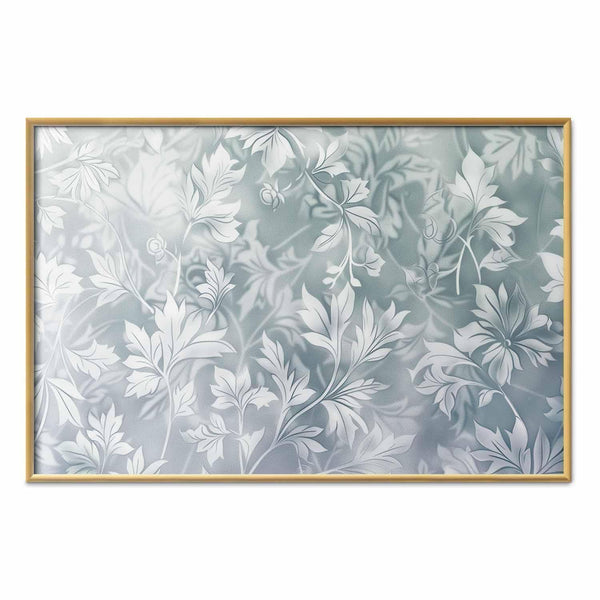 Poster - Worn Floral Patterns in Muted Turquoises