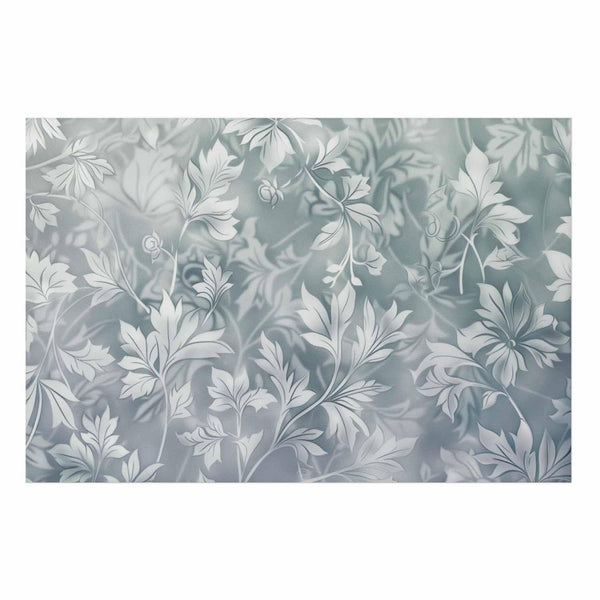 Poster - Worn Floral Patterns in Muted Turquoises