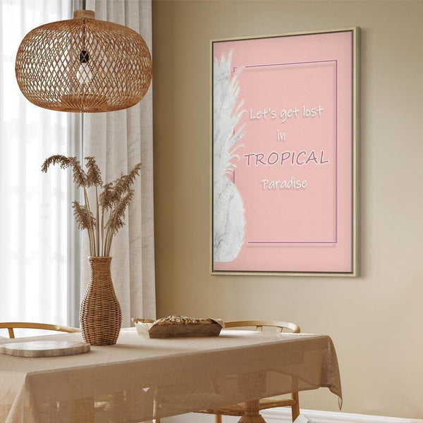Quadro - Let's Get Lost in Tropical Paradise (1 Part) Vertical