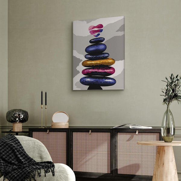 Quadro fai da te - Colored Pebbles