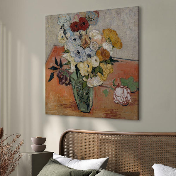 Quadro - Vincent Van Gogh – Stilllife with Japanese vase, roses and anemones