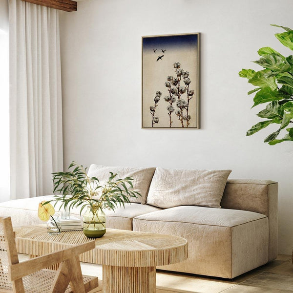 Quadro - Cotton Branches (1 Part) Vertical