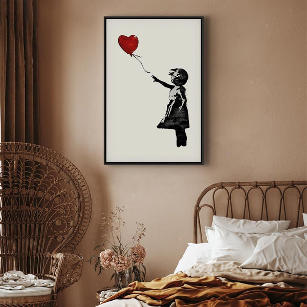 Quadro - Banksy: Girl with Balloon (1 Part) Vertical