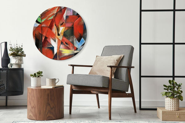 Quadro rotondo - Franz Marc – The Foxes