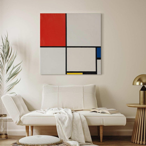Quadro - Piet Mondrian – Composition No III, with red, blue, yellow and black