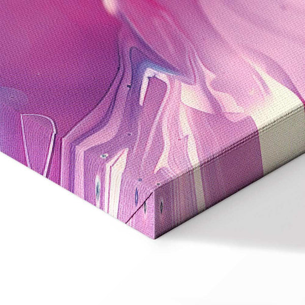 Quadro - Night Flows - Abstract Waves in Shades of Blue and Violet