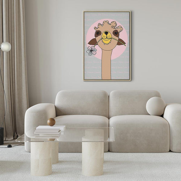 Quadro - Happy Llama (1 Part) Vertical