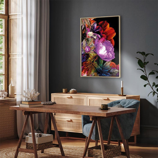 Quadro - Nature in Summer Hues (1-part) - Flower Garden of Inspiration
