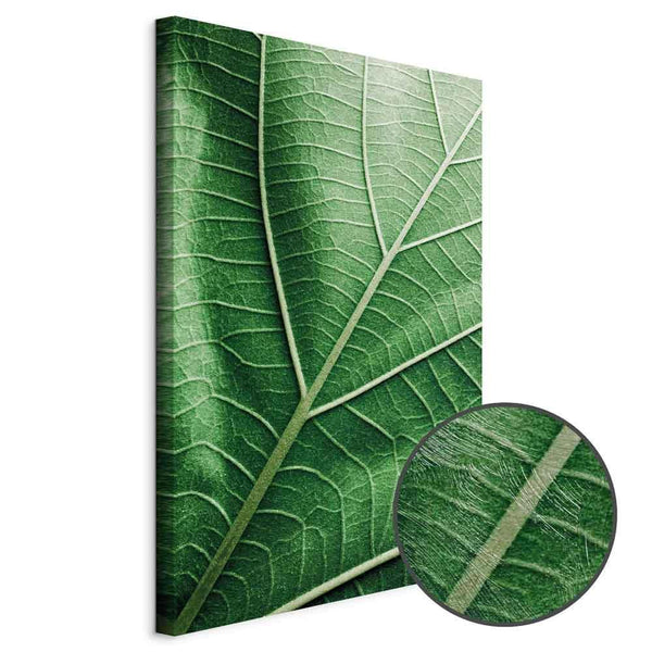 Quadro - Malachite Leaf (1 Part) Vertical