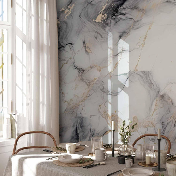 Carta da parati - Elegant Marble - Stone Structures in Neutral Colours