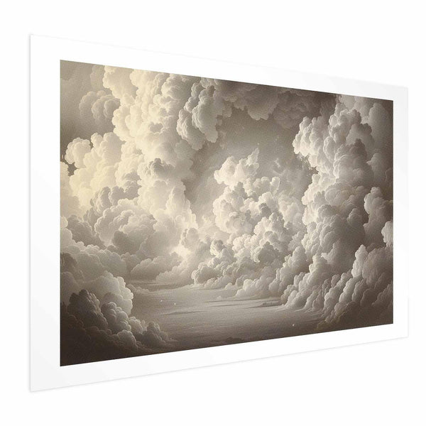Poster - Whisper of Illuminated Clouds: Soft Light Play in the Sky Theater