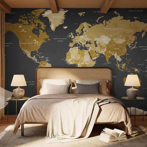 Carta da parati - World Map: Modern Geography