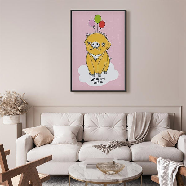 Quadro - Soaring Pig (1 Part) Vertical