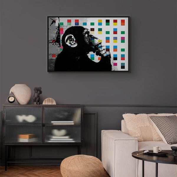 Quadro - Banksy The Thinker Monkey