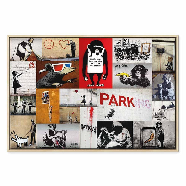 Quadro - Banksy - collage