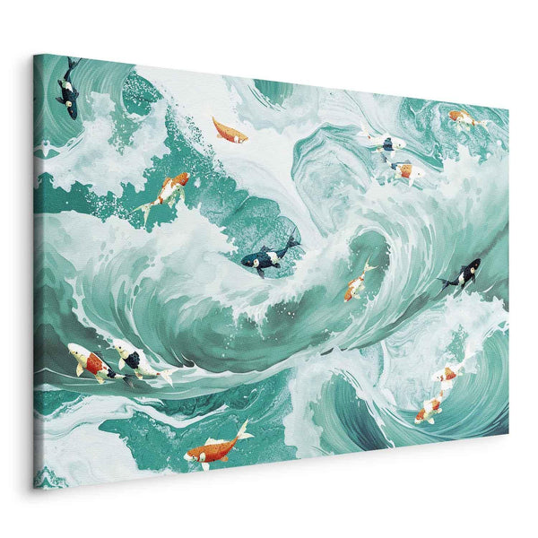 Quadro - Fish and waves