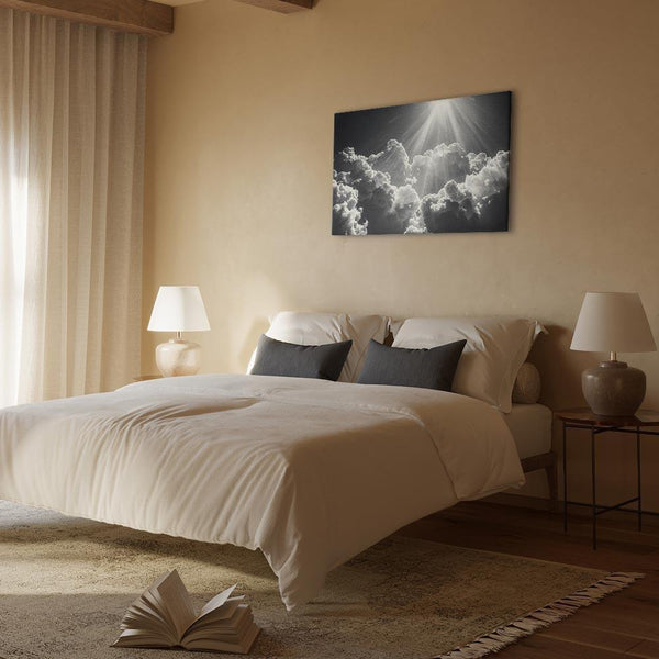 Quadro - Hope in the Clouds: Inspiring Rays of the Sun – Awaken Emotions