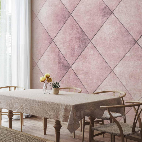 Carta da parati - Perfect cuts - uniform geometric pattern in tiled pattern with pattern