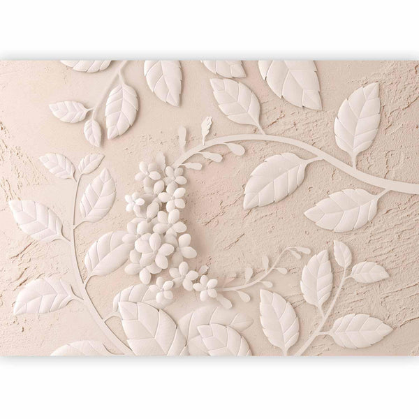 Carta da parati - Paper Flowers (Beige)