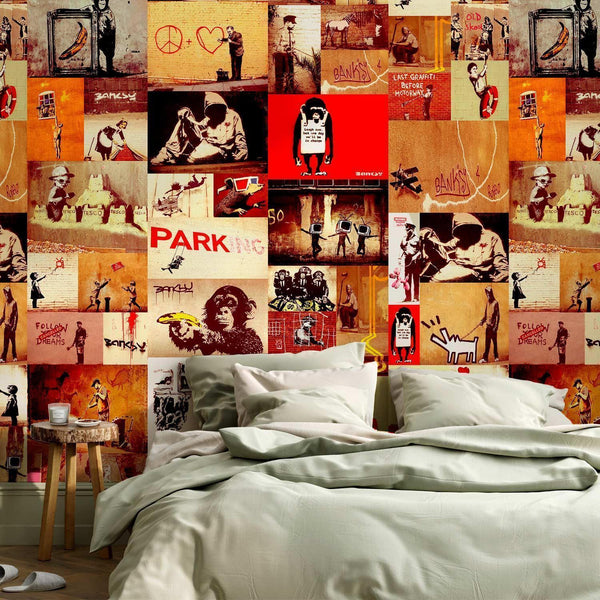 Tappezzeria murale - Collage - Banksy