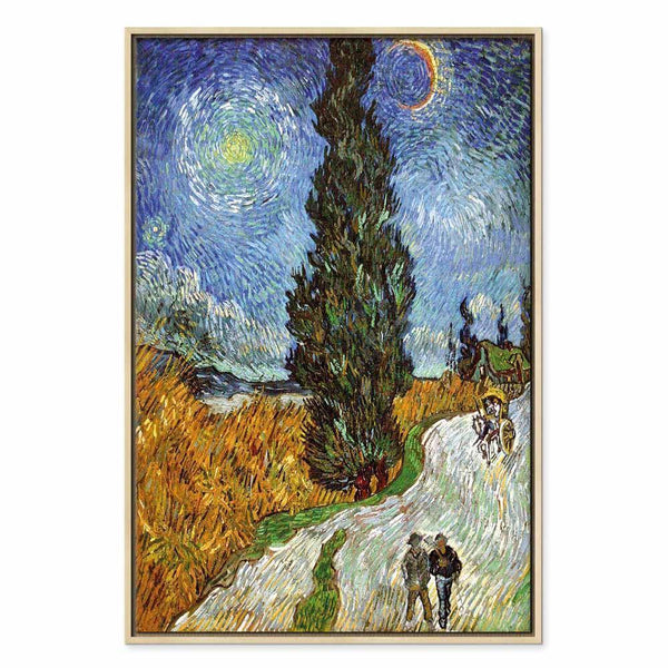 Quadro - Vincent van Gogh – Road with Cypress and Star