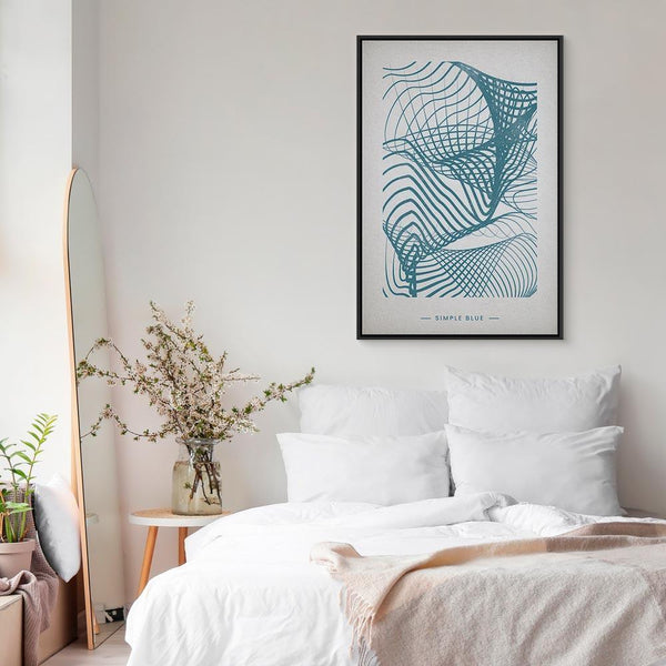 Quadro - Simple Blue (1 Part) Vertical