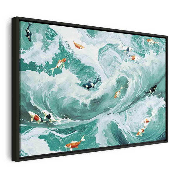 Quadro - Fish and waves