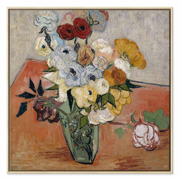 Quadro - Vincent Van Gogh – Stilllife with Japanese vase, roses and anemones