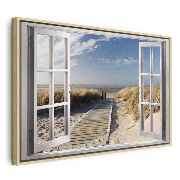 Quadro - Window: View of the Beach