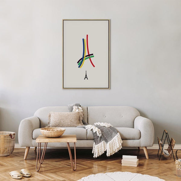 Quadro - Eiffel Tower - Colorful Graphics - Abstraction