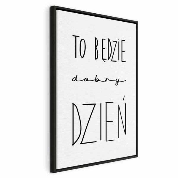 Quadro - Art of Words (1-part) - Inspirational Black Text on White