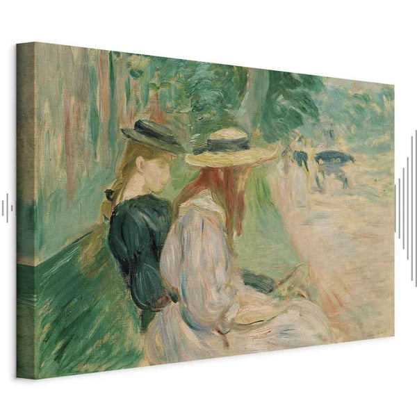 Quadro - Berthe Morisot – Sur un banc de Bois de Boulogne
