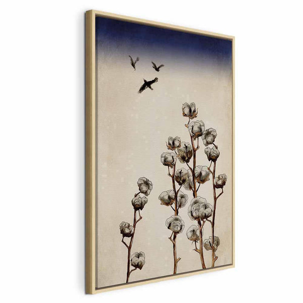 Quadro - Cotton Branches (1 Part) Vertical