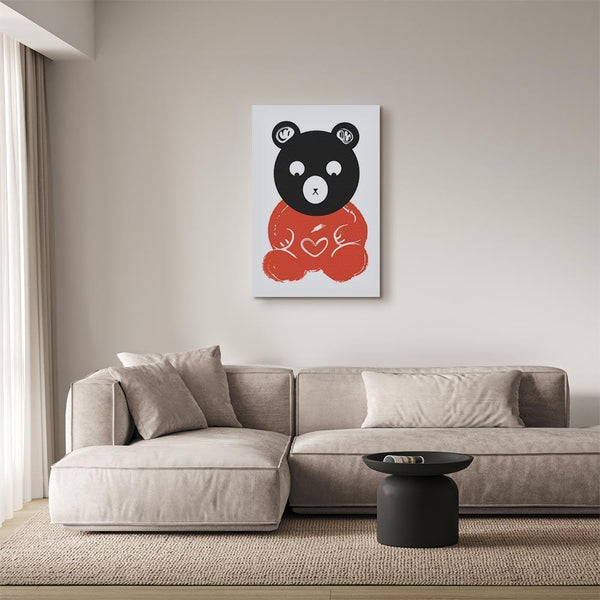 Quadro - Thoughtful Bear (1 Part) Vertical