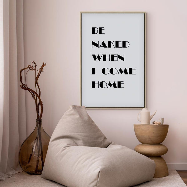 Quadro - Homecoming (1-part) - Black and White English Inscriptions