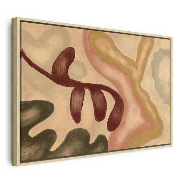 Quadro - Colorful shapes – worn-out figures in lime wash technique