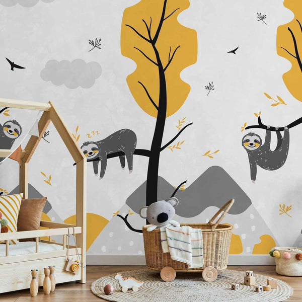 Carta da parati - Cute Sloths