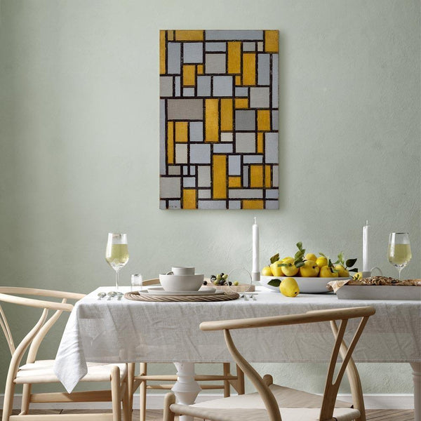 Quadro - Piet Mondrian – Composition with grid 9