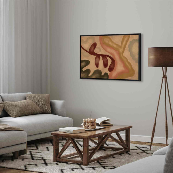 Quadro - Colorful shapes – worn-out figures in lime wash technique