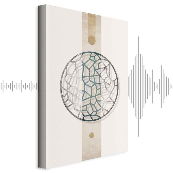 Quadro - Circle with Artistic Details (1-part) - Abstract Shape