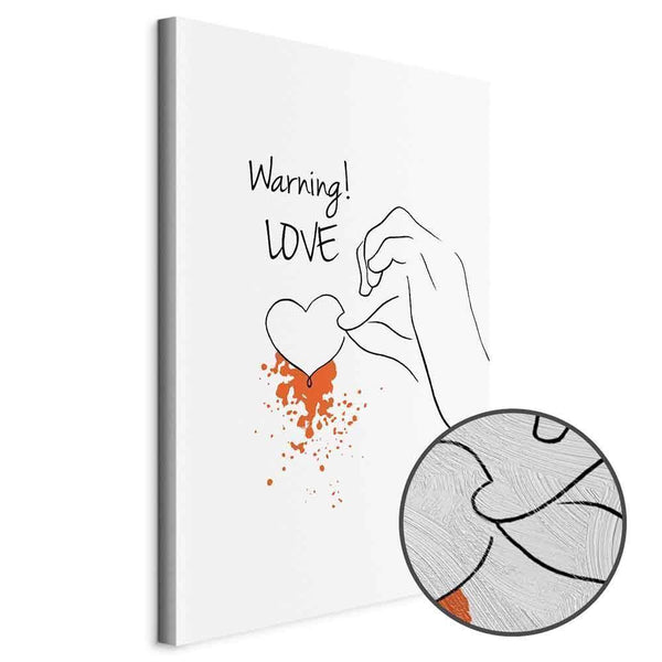Quadro - Warning! Love (1 Part) Vertical