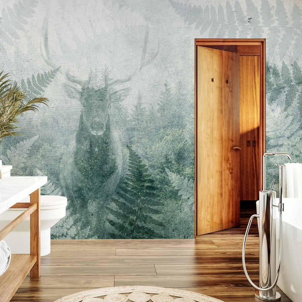 Carta da parati - Deer in Ferns - Third Variant