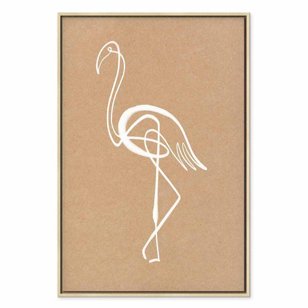 Quadro - White Flamingo (1 Part) Vertical