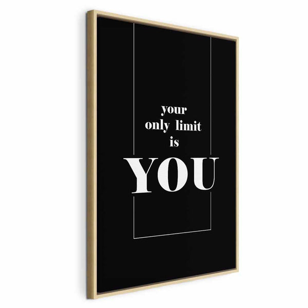 Quadro - Key to Success (1-part) - Black and White English Inscriptions