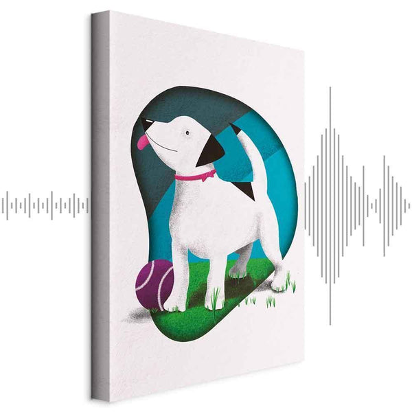 Quadro - Dog and Ball (1 Part) Vertical