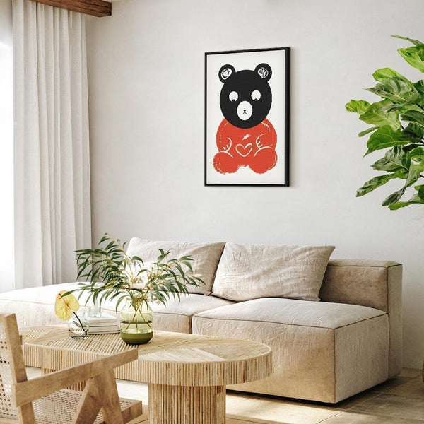 Quadro - Thoughtful Bear (1 Part) Vertical