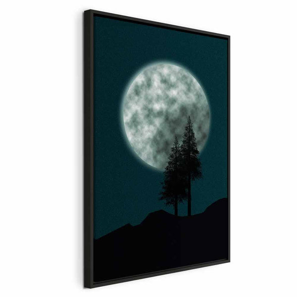 Quadro - Beautiful Full Moon (1 Part) Vertical